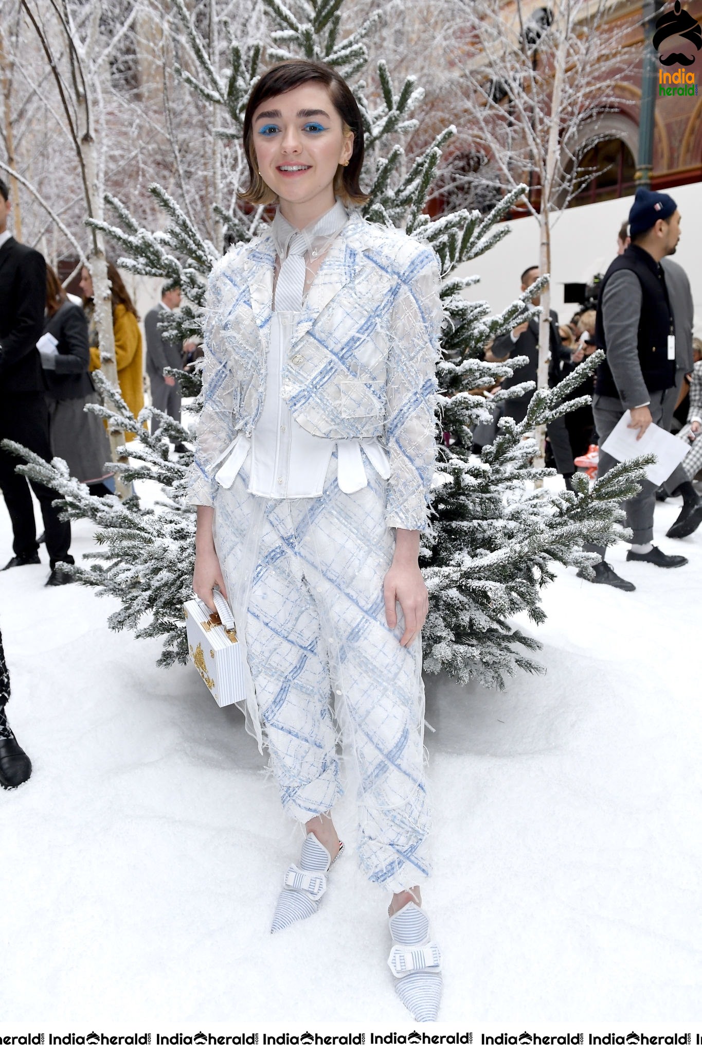 Maisie Williams during Thom Browne Show at Paris Fashion Week in Paris