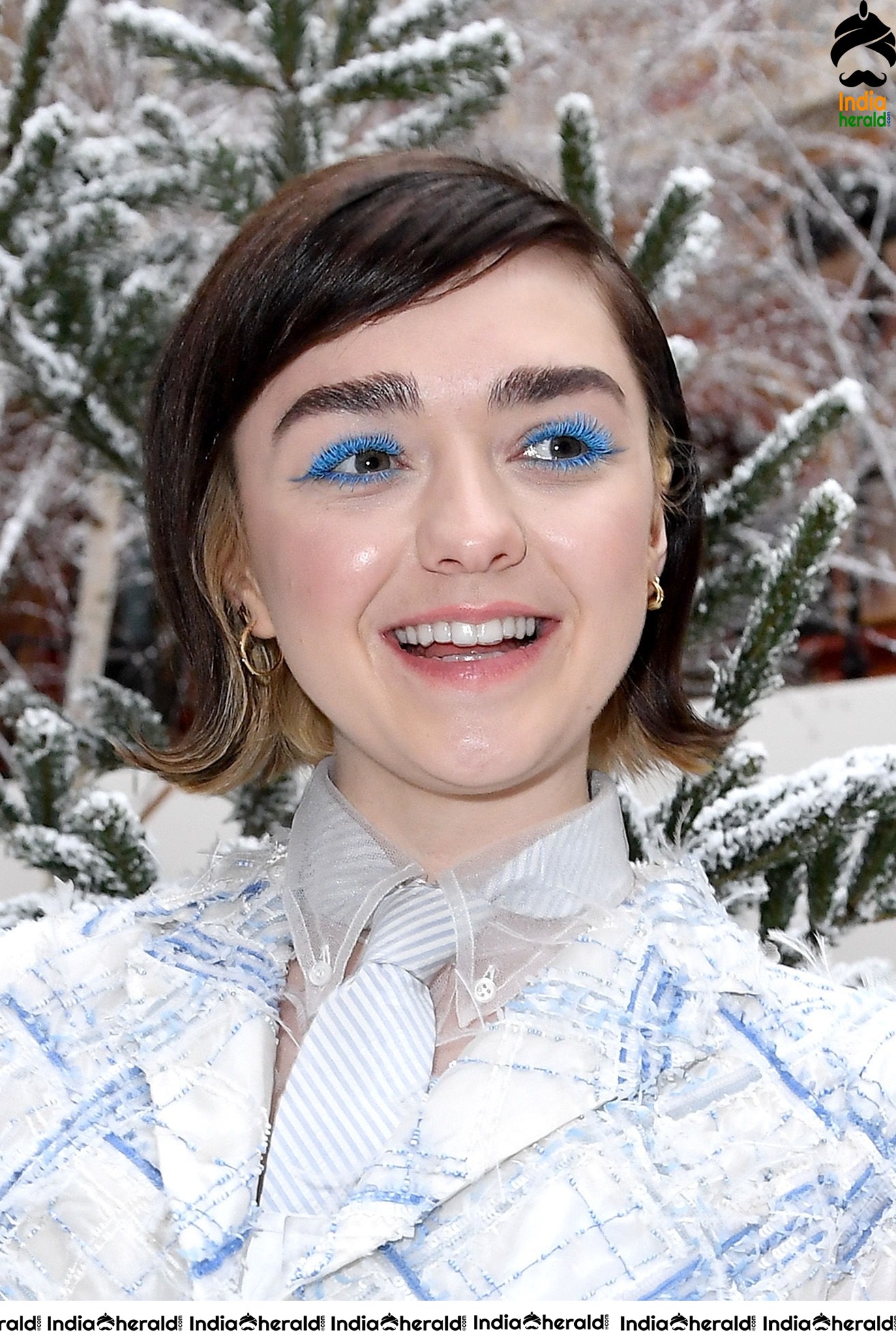 Maisie Williams during Thom Browne Show at Paris Fashion Week in Paris