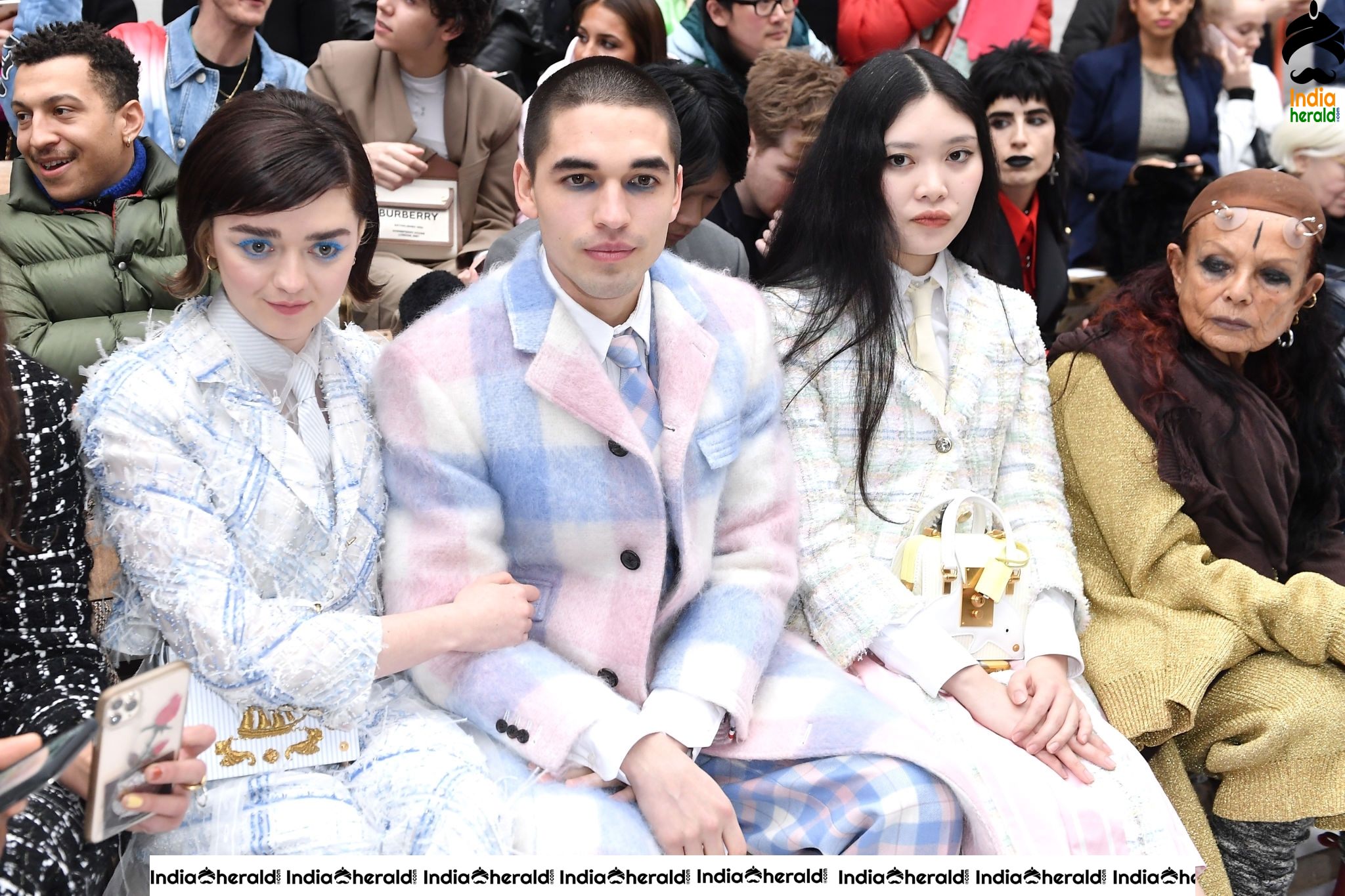 Maisie Williams during Thom Browne Show at Paris Fashion Week in Paris