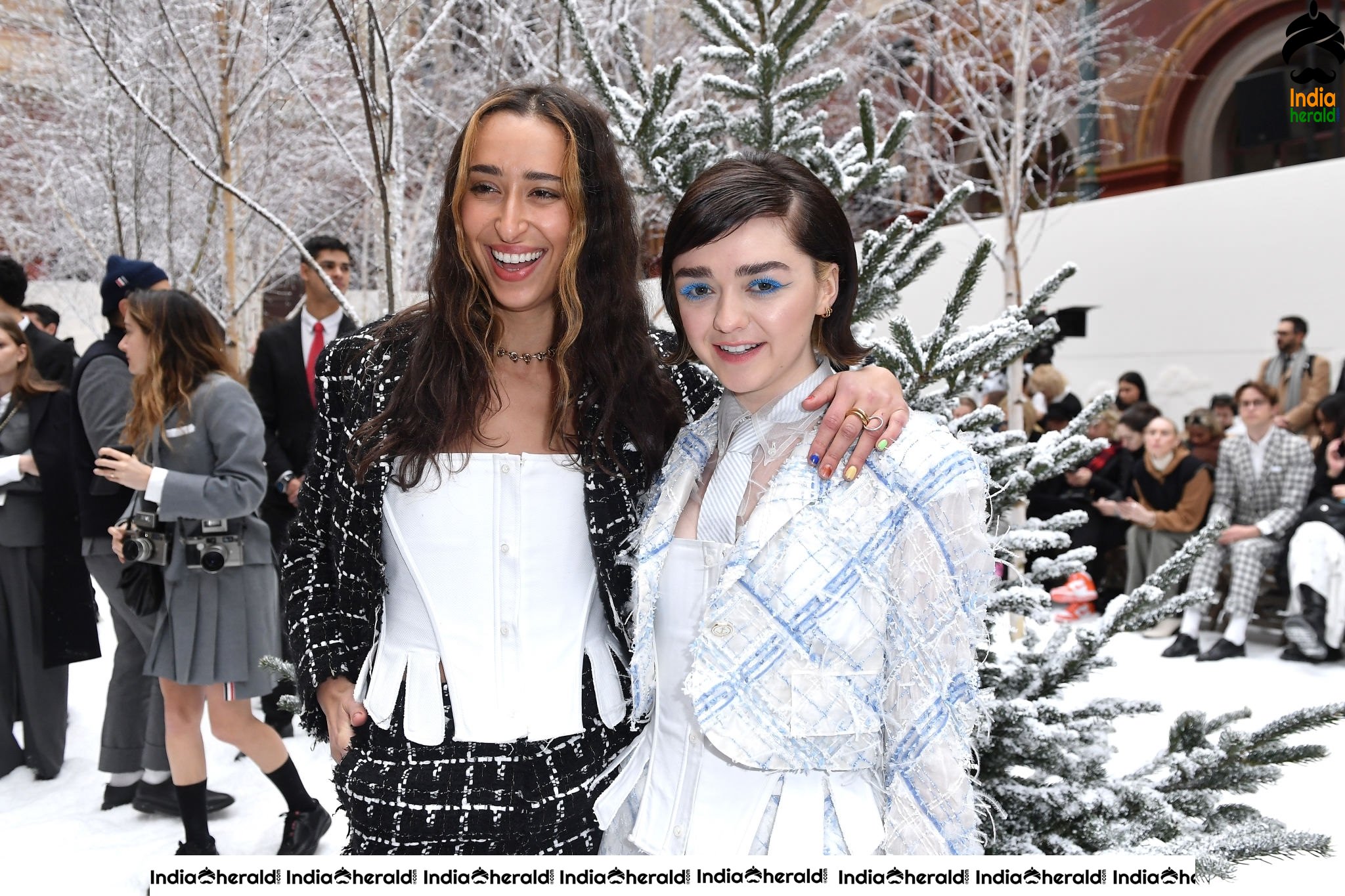 Maisie Williams during Thom Browne Show at Paris Fashion Week in Paris