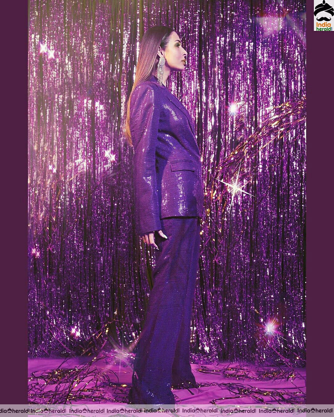 Malaika Arora Hot In These Purple Dress Stills