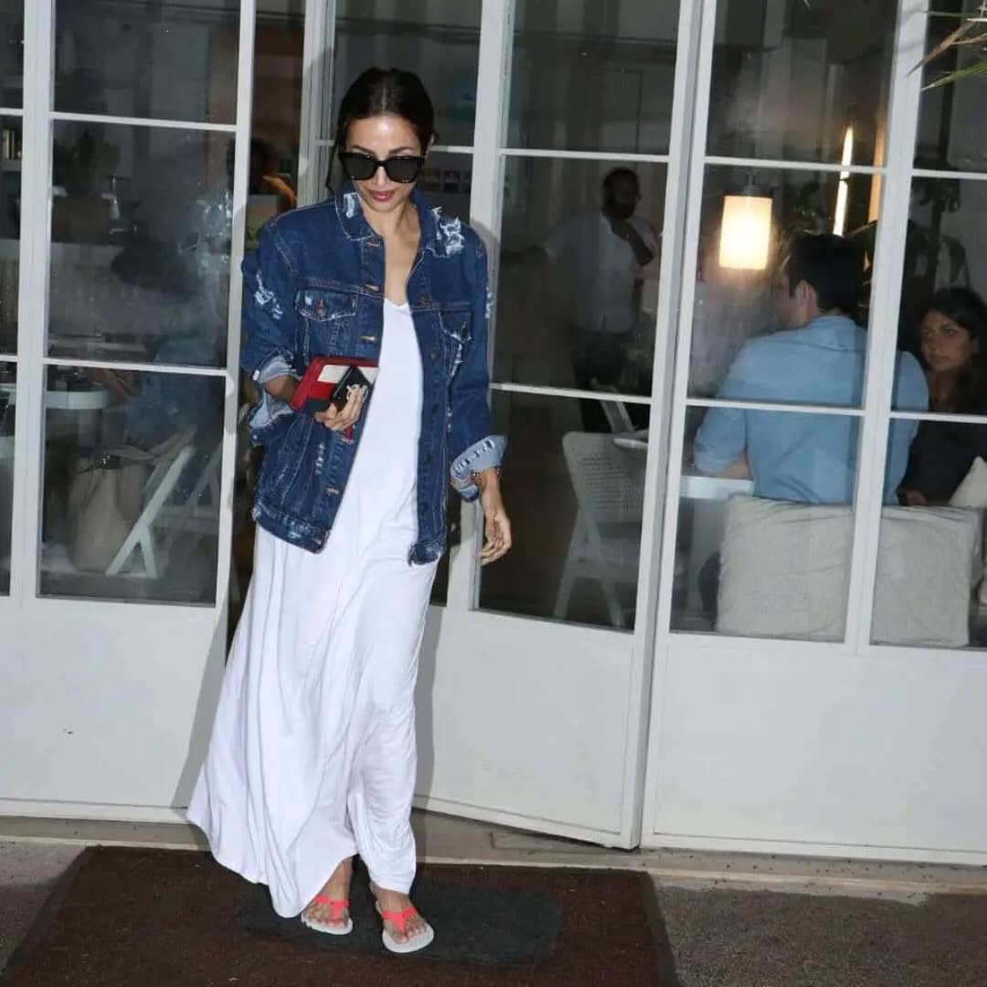 Malaika Arora Spotted In Bandra In A Simple Dress