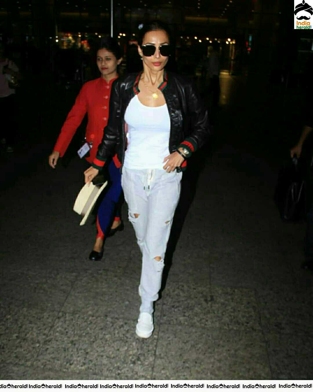 Malaika Arora Spotted In Mumbai Airport