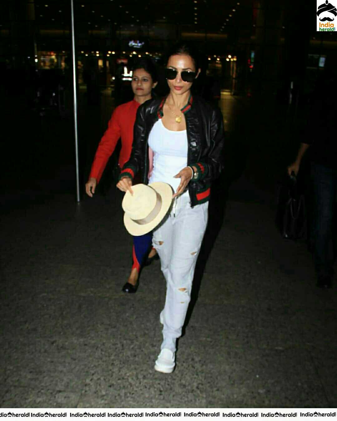 Malaika Arora Spotted In Mumbai Airport