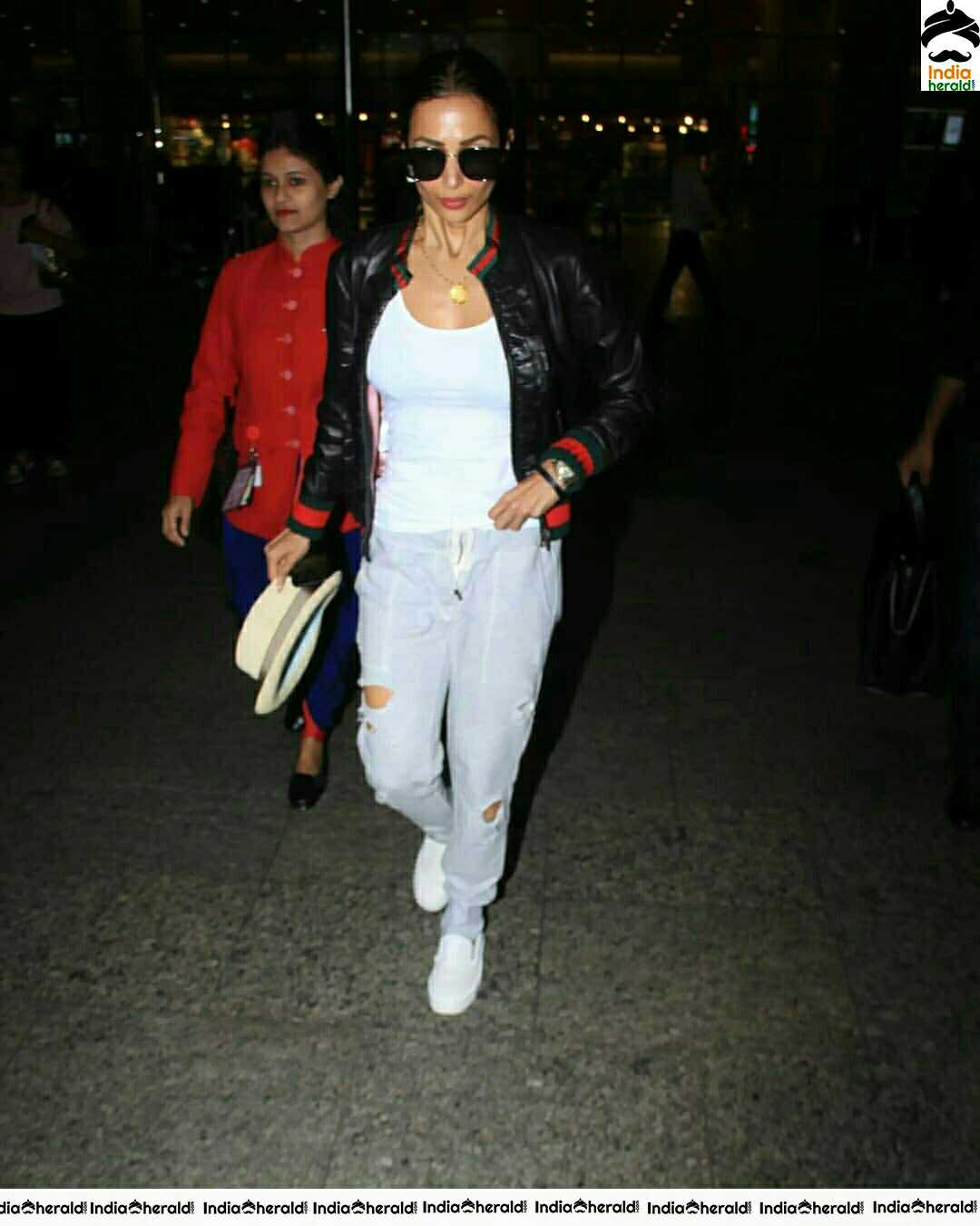 Malaika Arora Spotted In Mumbai Airport