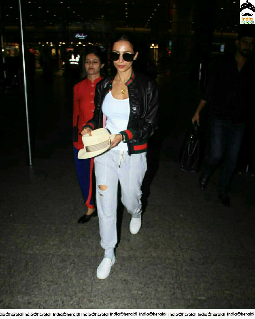 Malaika Arora Spotted In Mumbai Airport