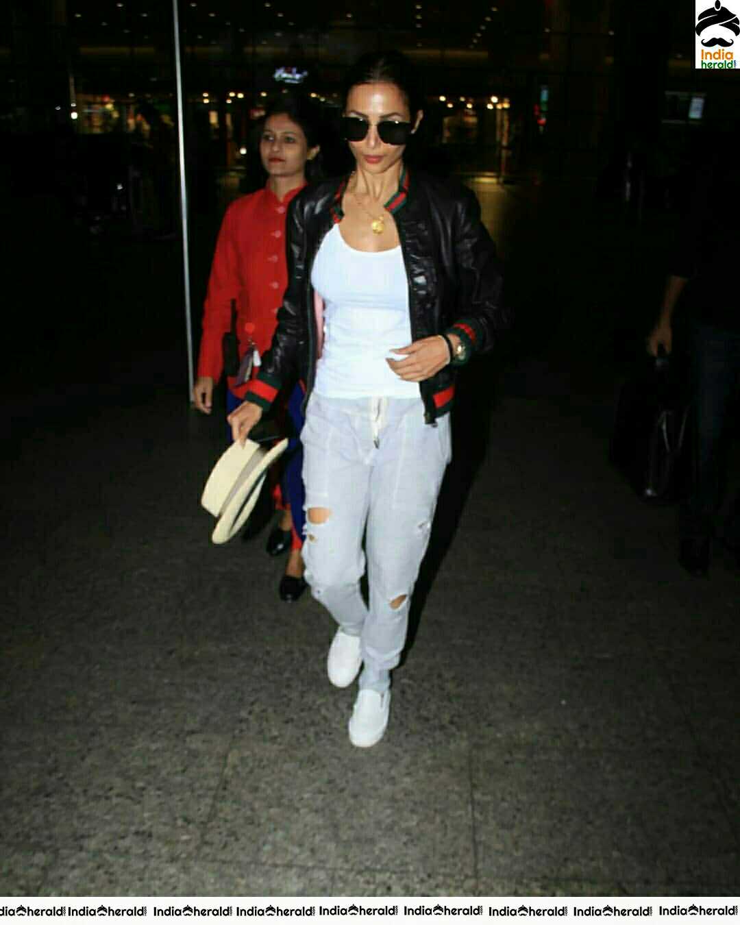 Malaika Arora Spotted In Mumbai Airport