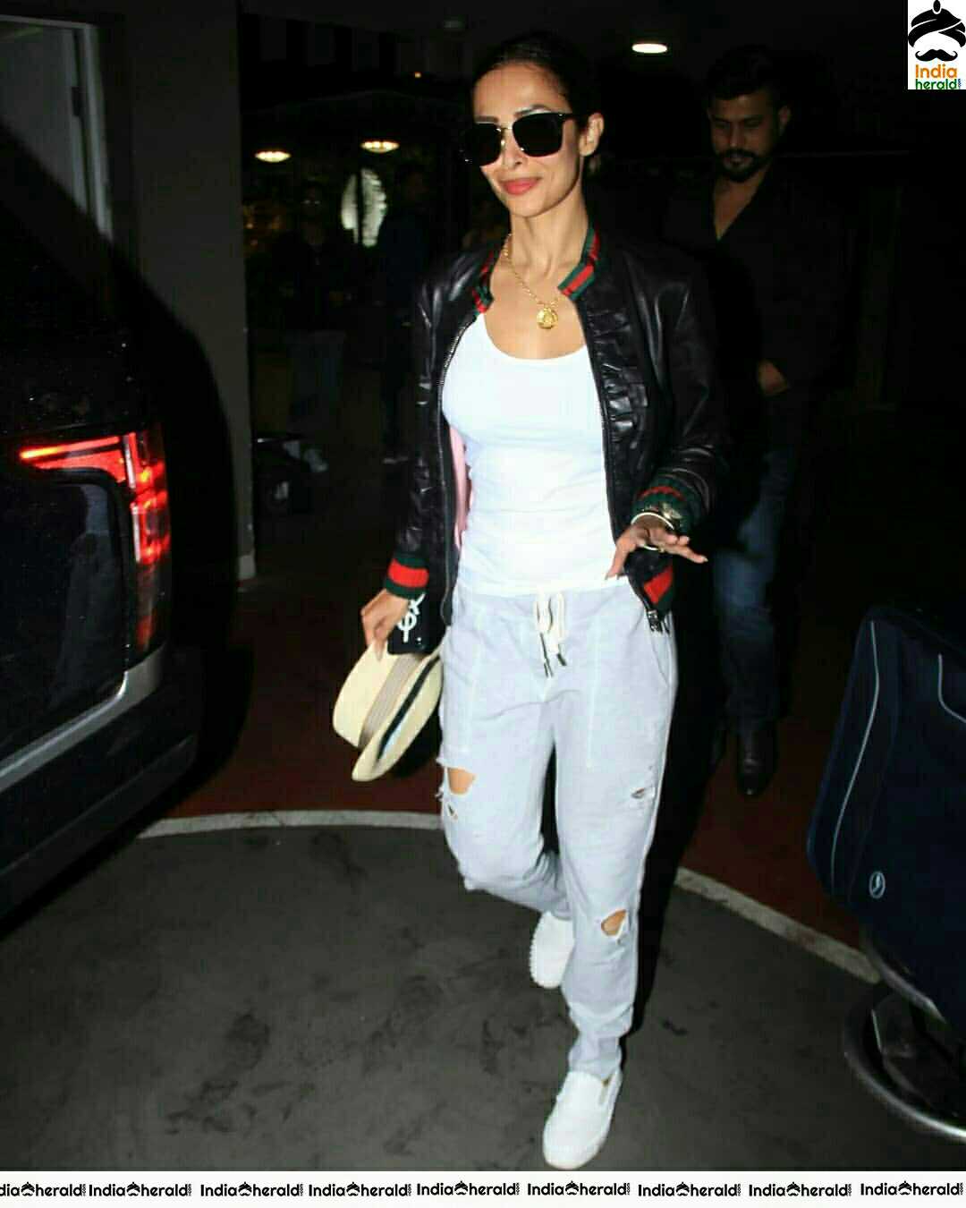 Malaika Arora Spotted In Mumbai Airport