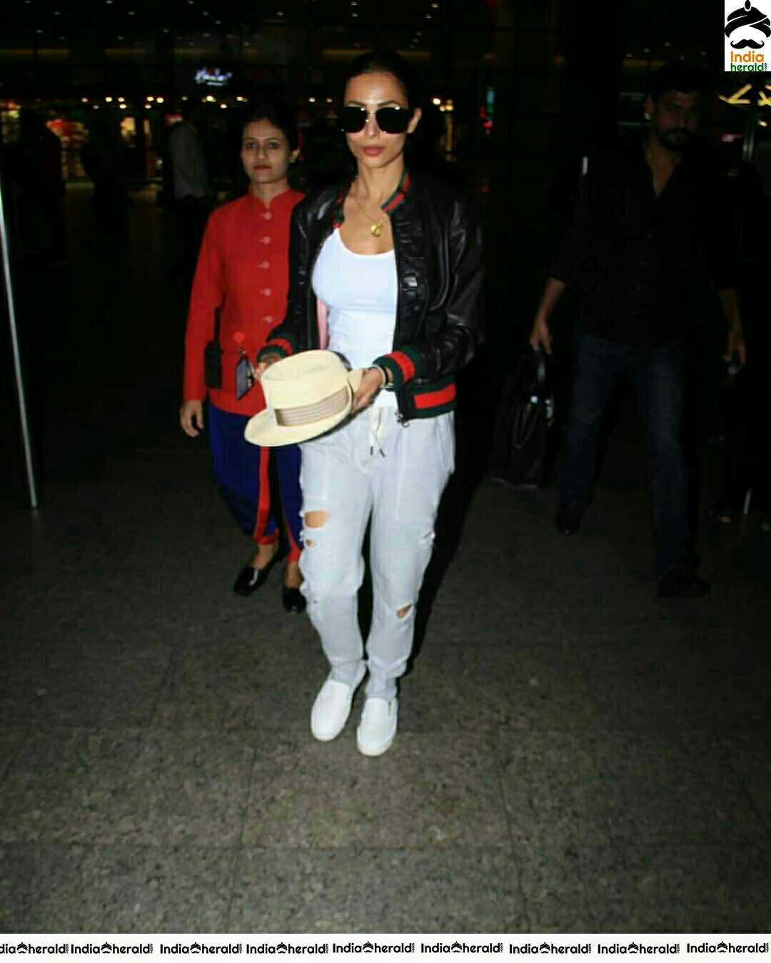 Malaika Arora Spotted In Mumbai Airport