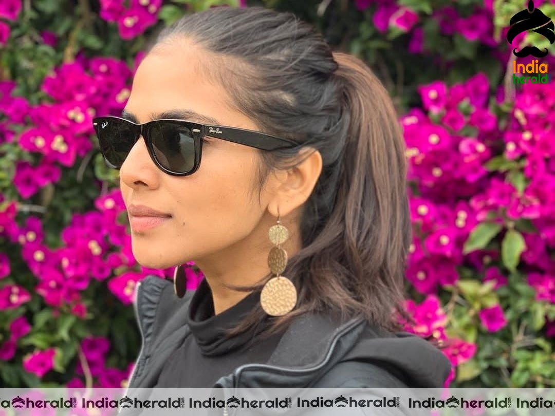 Malavika Mohanan flaunting her New Ear Rings