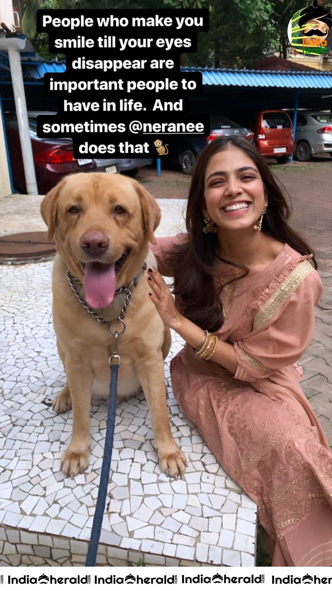 Malavika Mohanan Latest Cute Photos with her Doggy from Insta Stories