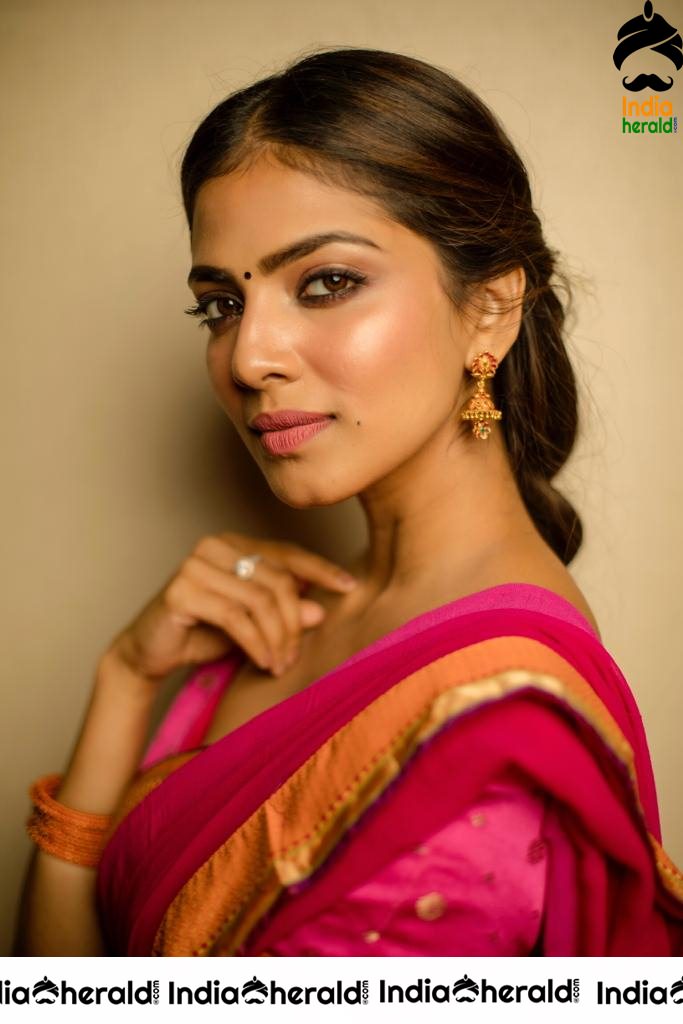 Malavika Mohanan Latest Photos in Half Saree