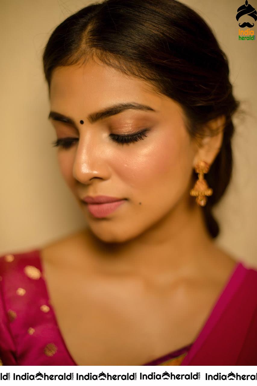 Malavika Mohanan Latest Photos in Half Saree