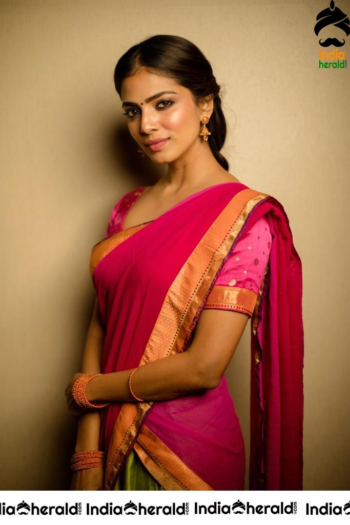 Malavika Mohanan Latest Photos in Half Saree