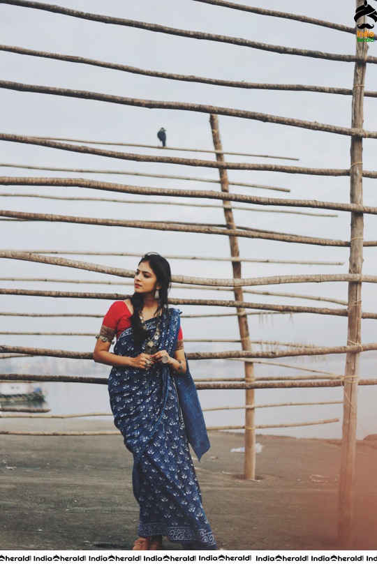 Malavika Mohanan Vintage Hot Photoshoot Clicks in Saree