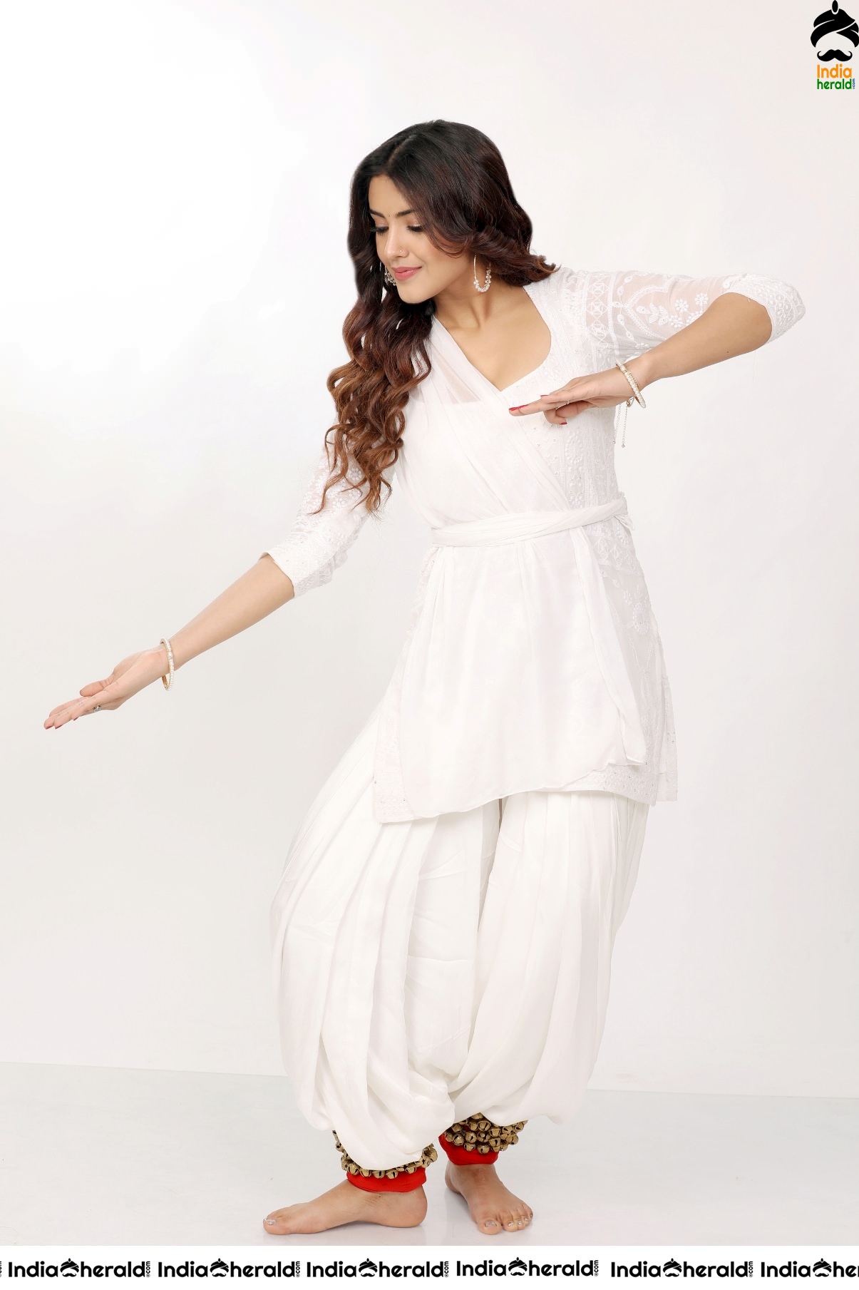 Malavika Sharma Looking Sexy and Angelic in White
