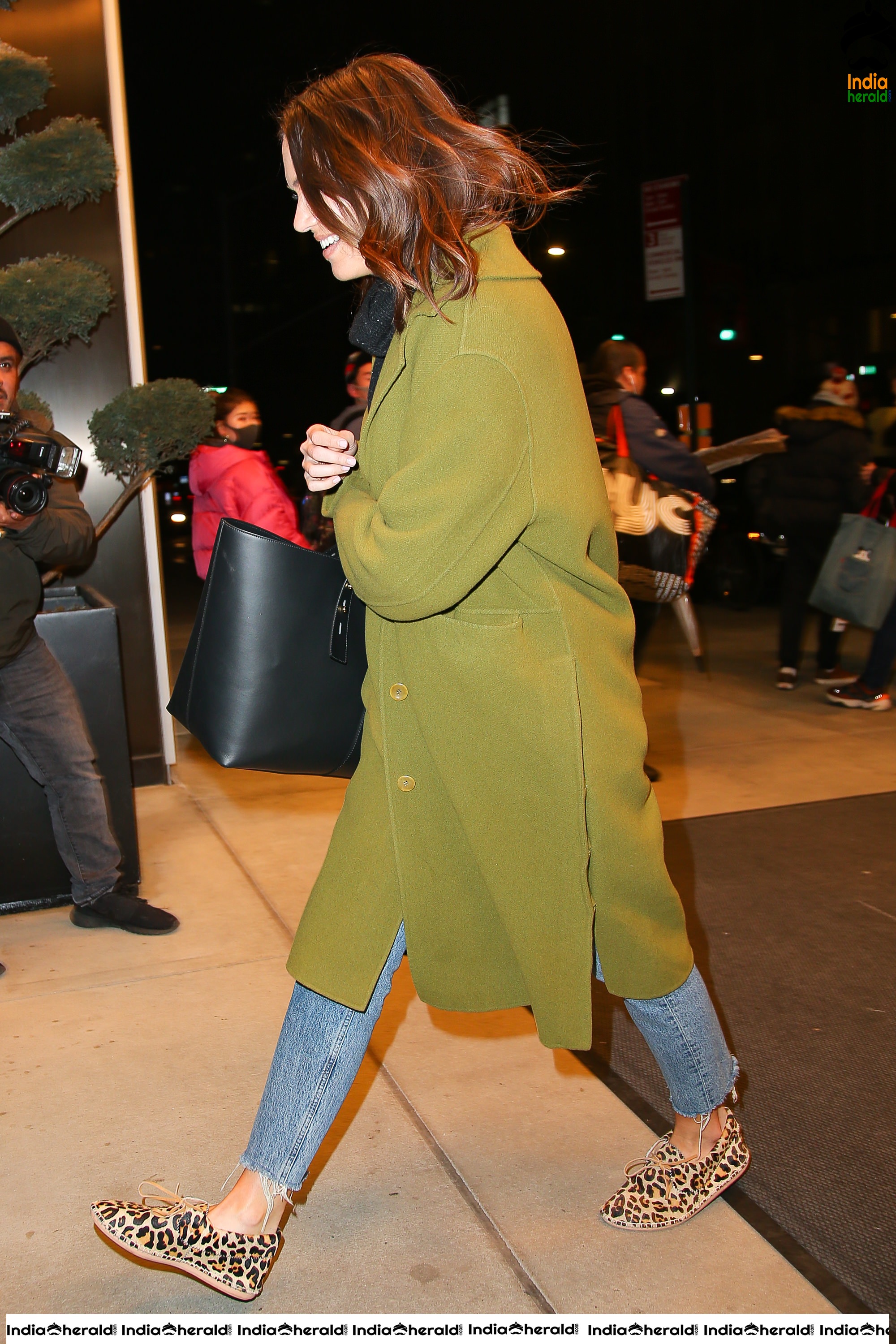 Mandy Moore Outside of her hotel in New York