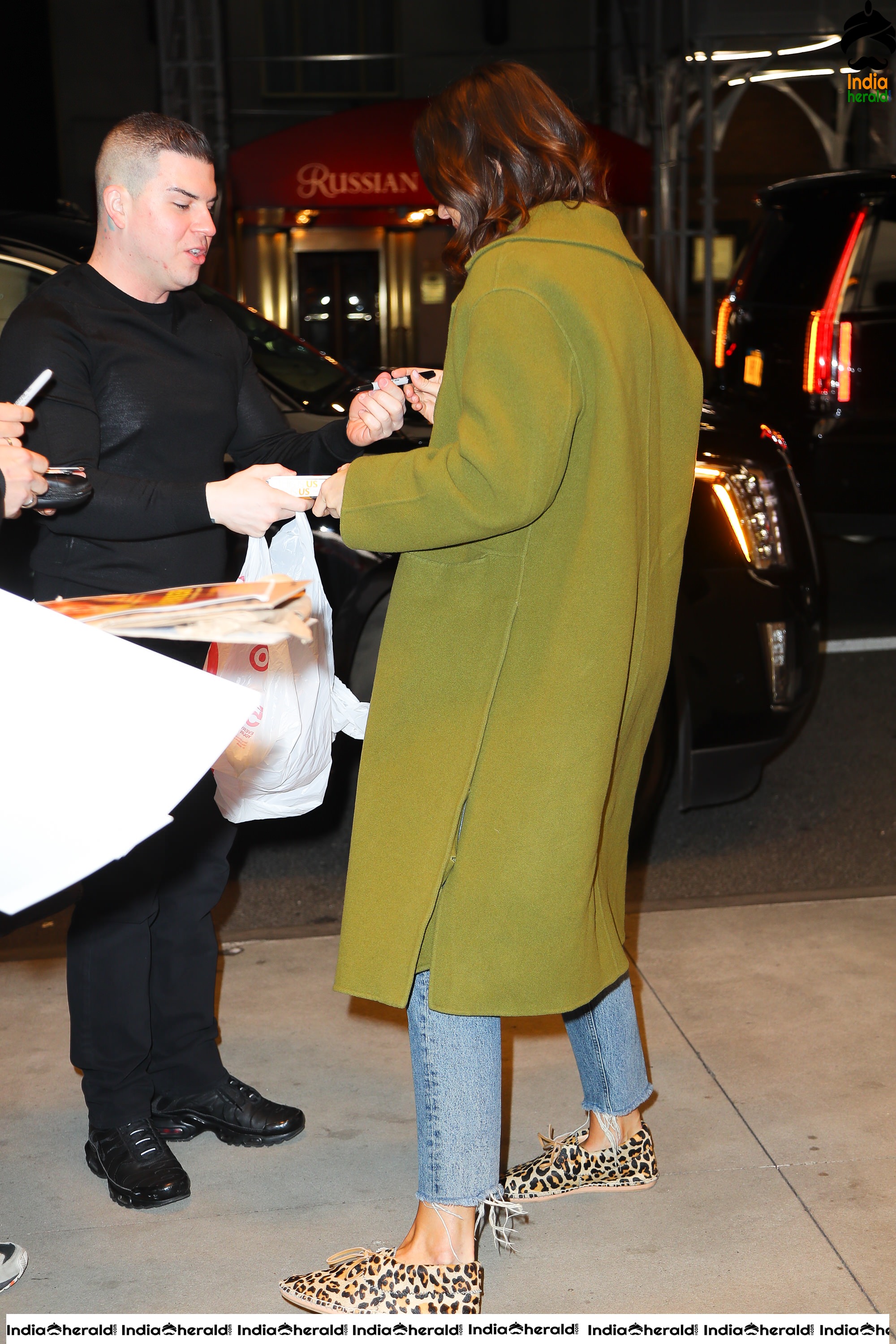 Mandy Moore Outside of her hotel in New York