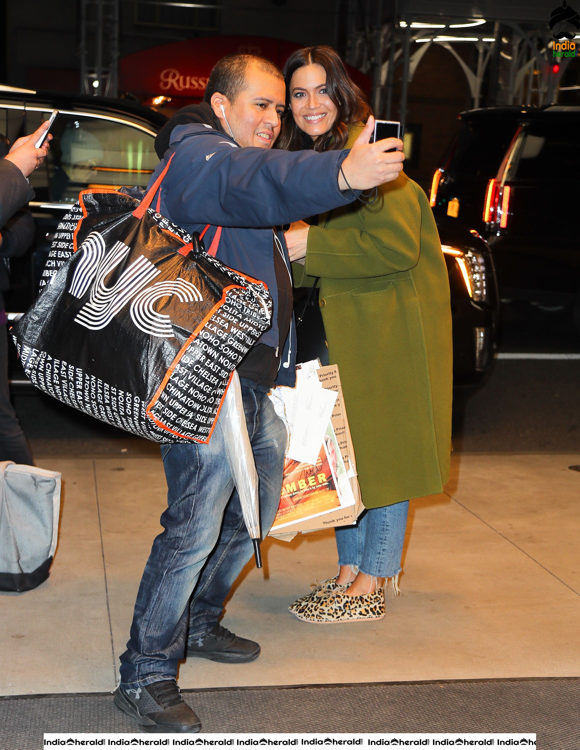 Mandy Moore Outside of her hotel in New York