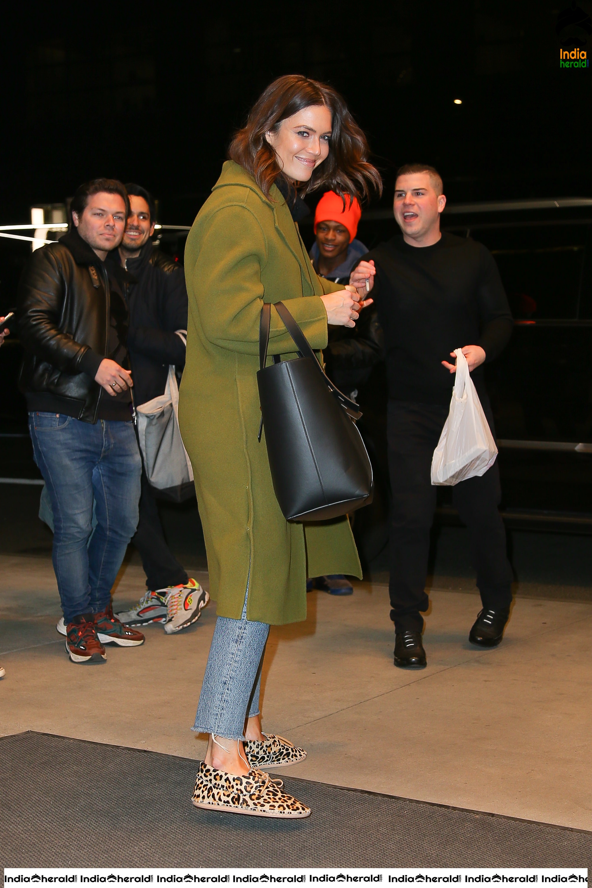 Mandy Moore Outside of her hotel in New York