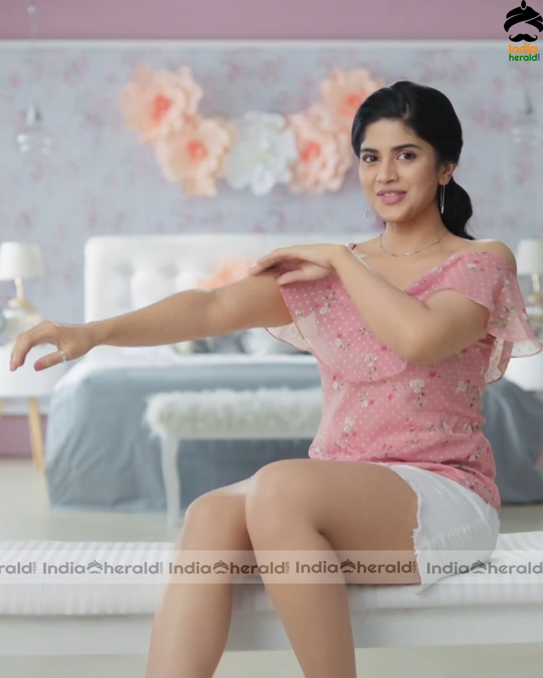 Megha Akash Latest Clicks for a Hair Removal Advertisement