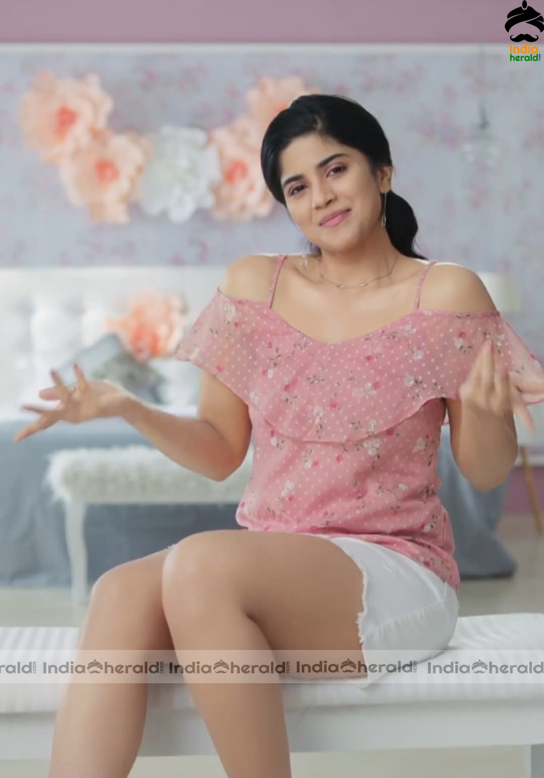 Megha Akash Latest Clicks for a Hair Removal Advertisement