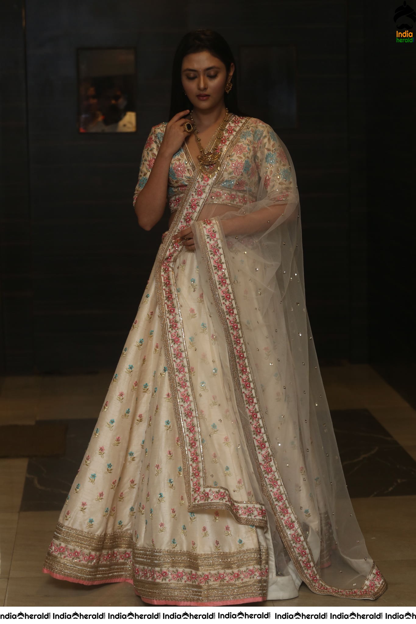Megha Chowdary Shows her Tempting Hot Waistline during Press Meet Set 1