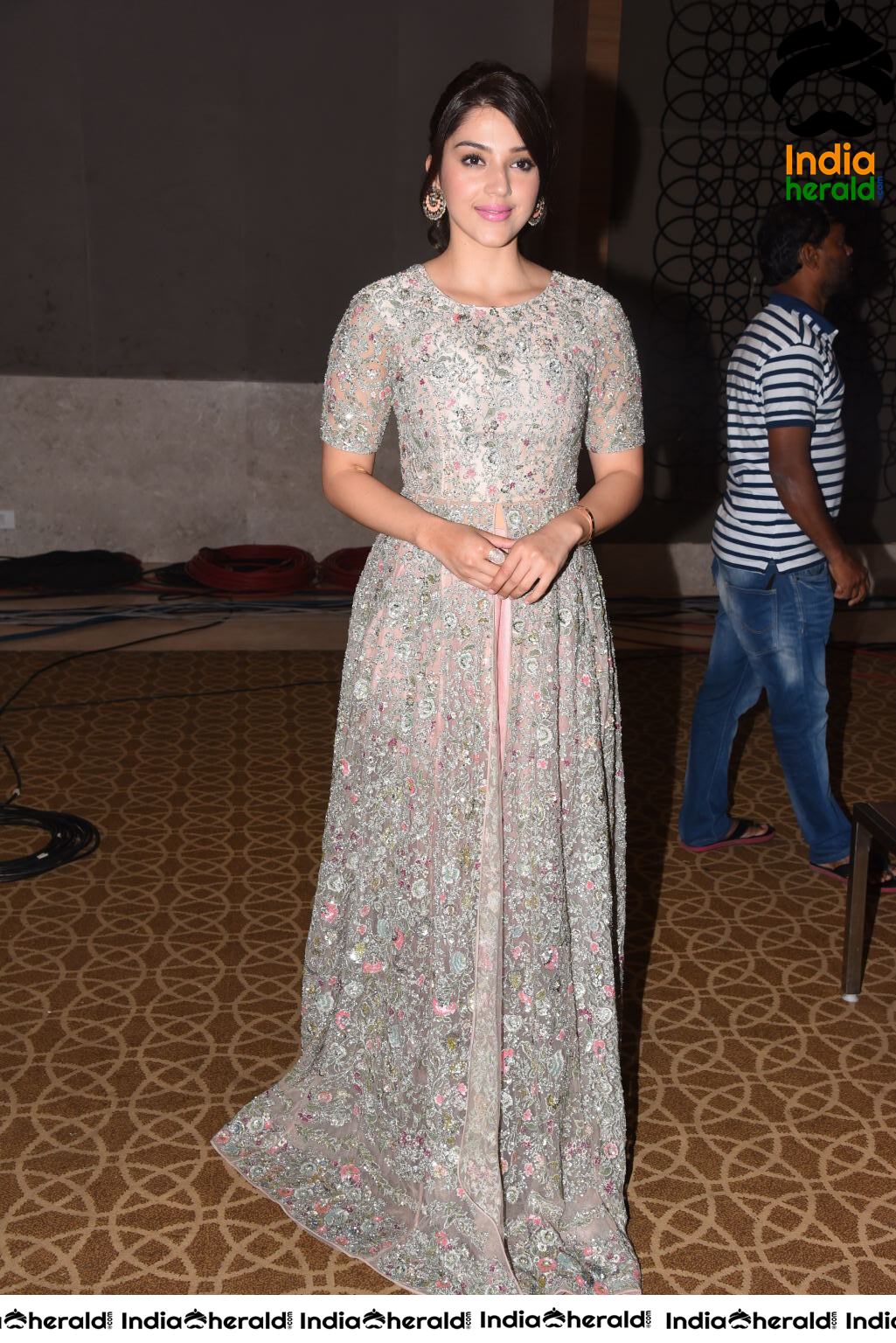 Mehreen Kaur Latest Photos during a Press meet at Taj Set 2