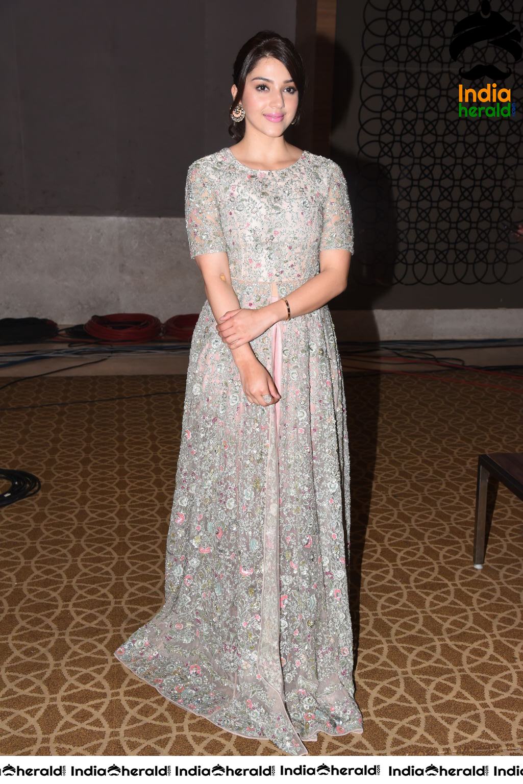 Mehreen Kaur Latest Photos during a Press meet at Taj Set 2