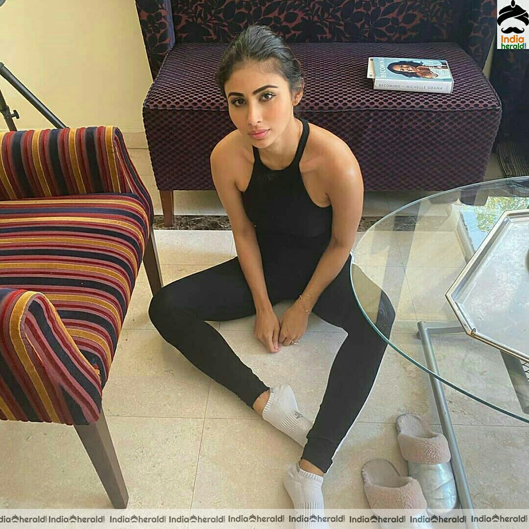 Mouni Roy Glam Stills In Black Attire