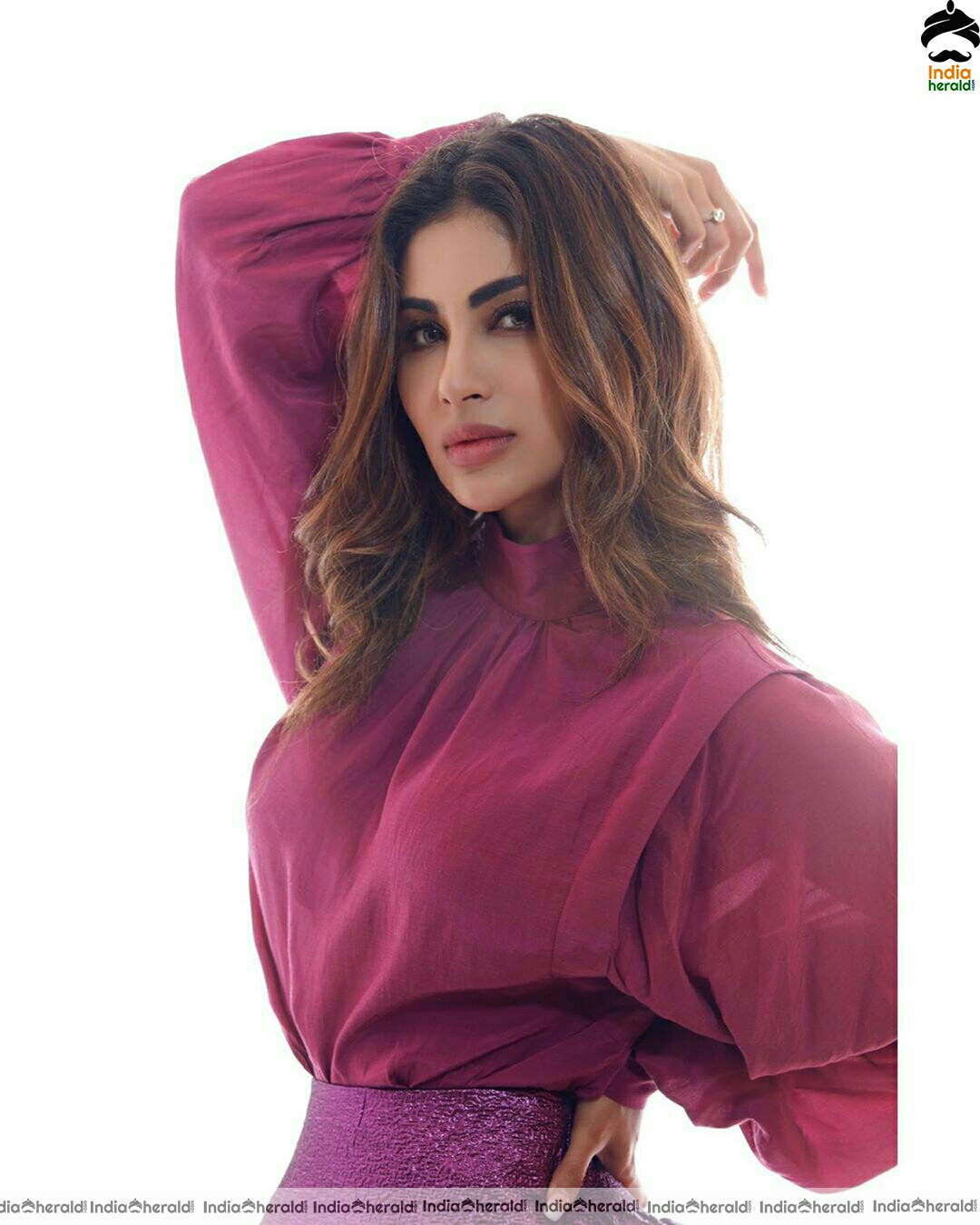 Mouni Roy Glam Stills In Pink