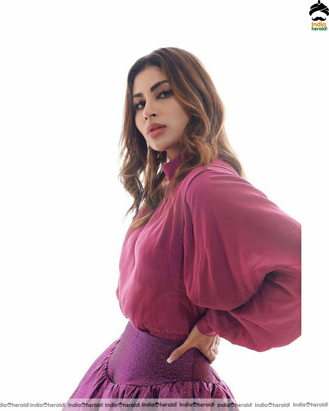 Mouni Roy Glam Stills In Pink