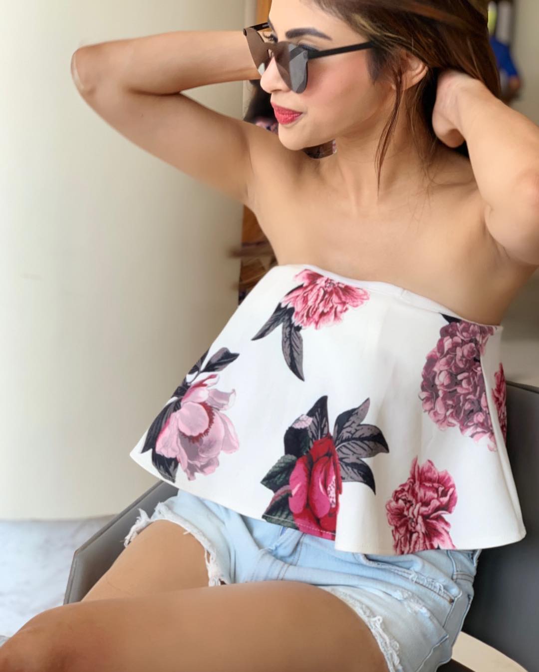 Mouni Roy Sizzling Hot In Casual Dress