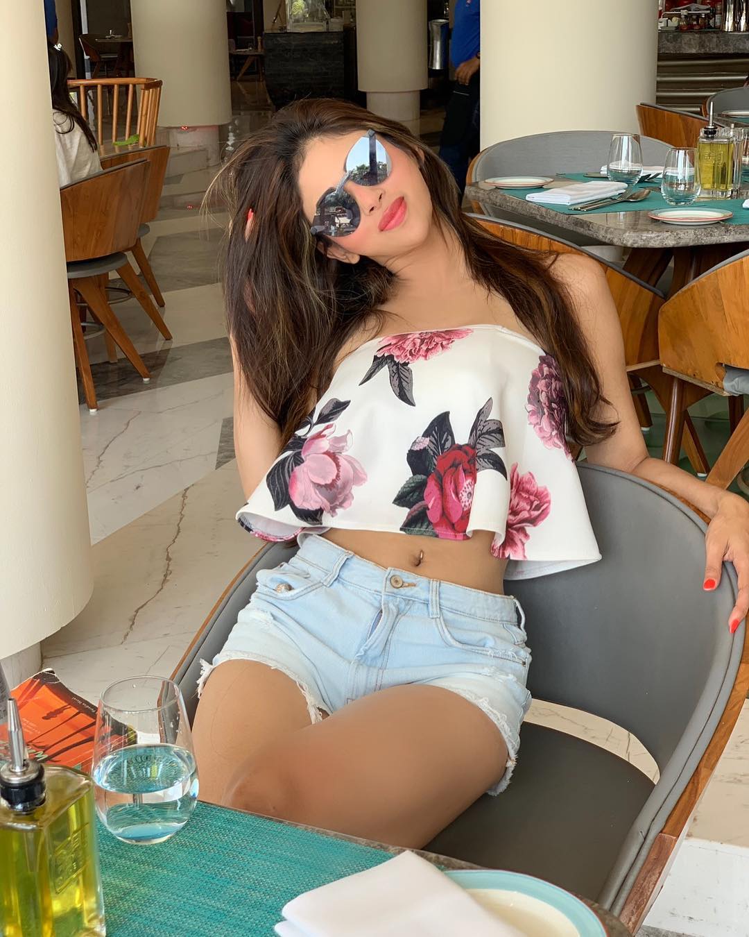 Mouni Roy Sizzling Hot In Casual Dress
