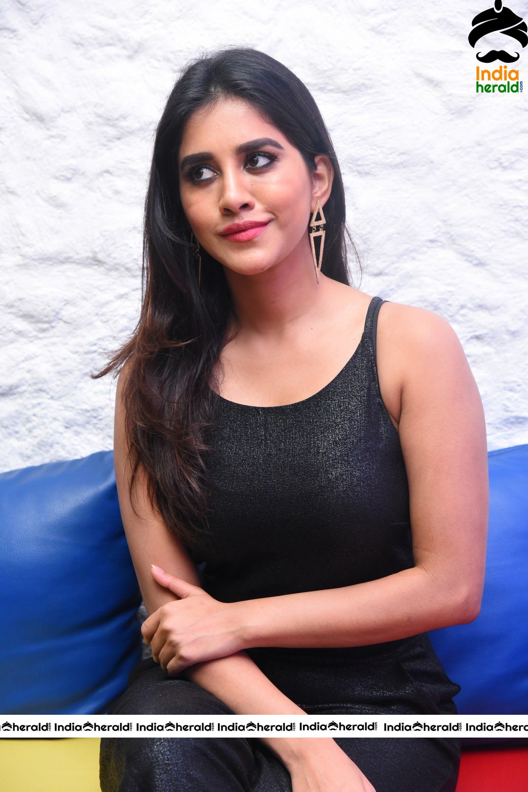 Nabha Natesh Hot Photoshoot Stills Before Santhosham Awards Event Set 5