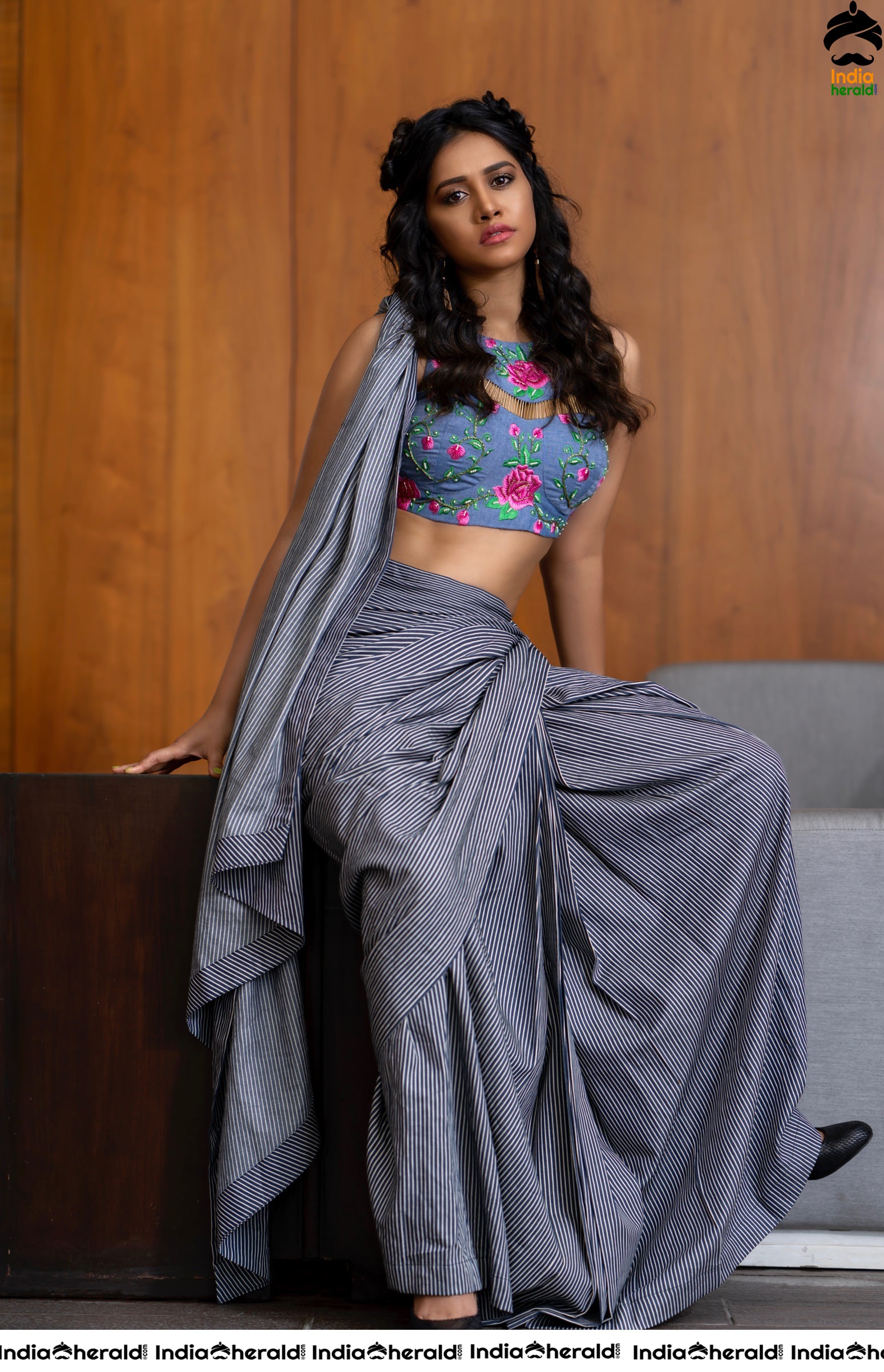 Nabha Natesh Latest Hot Photoshoot Flaunting her Sexy Tempting Midriff and Navel