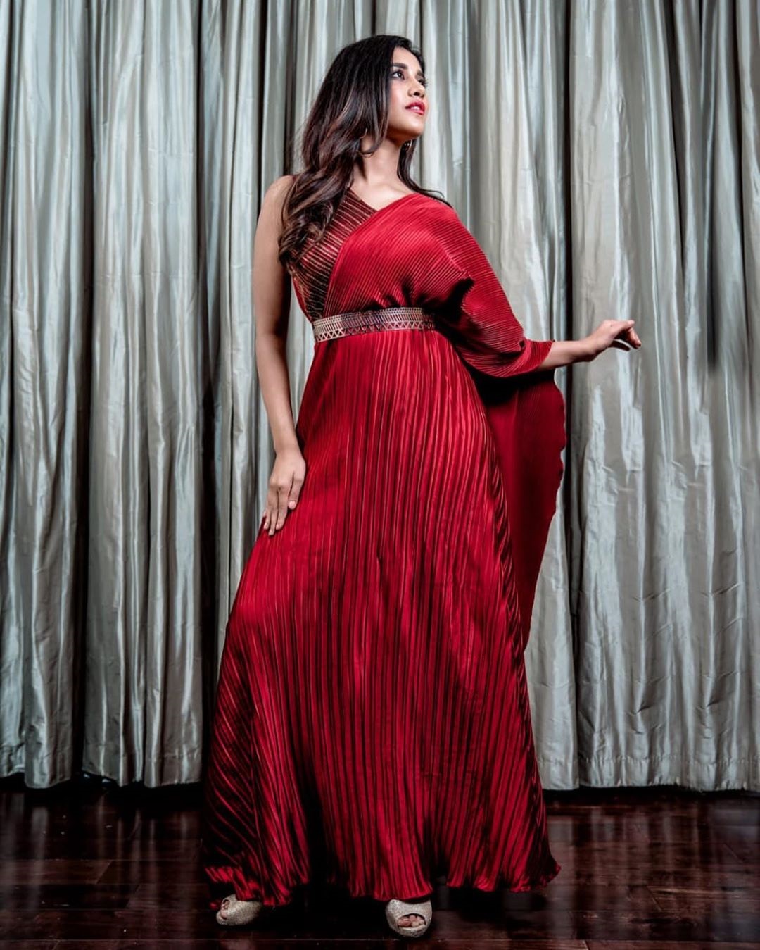 Nabha Natesh Latest Sizzling Photos In Maroon