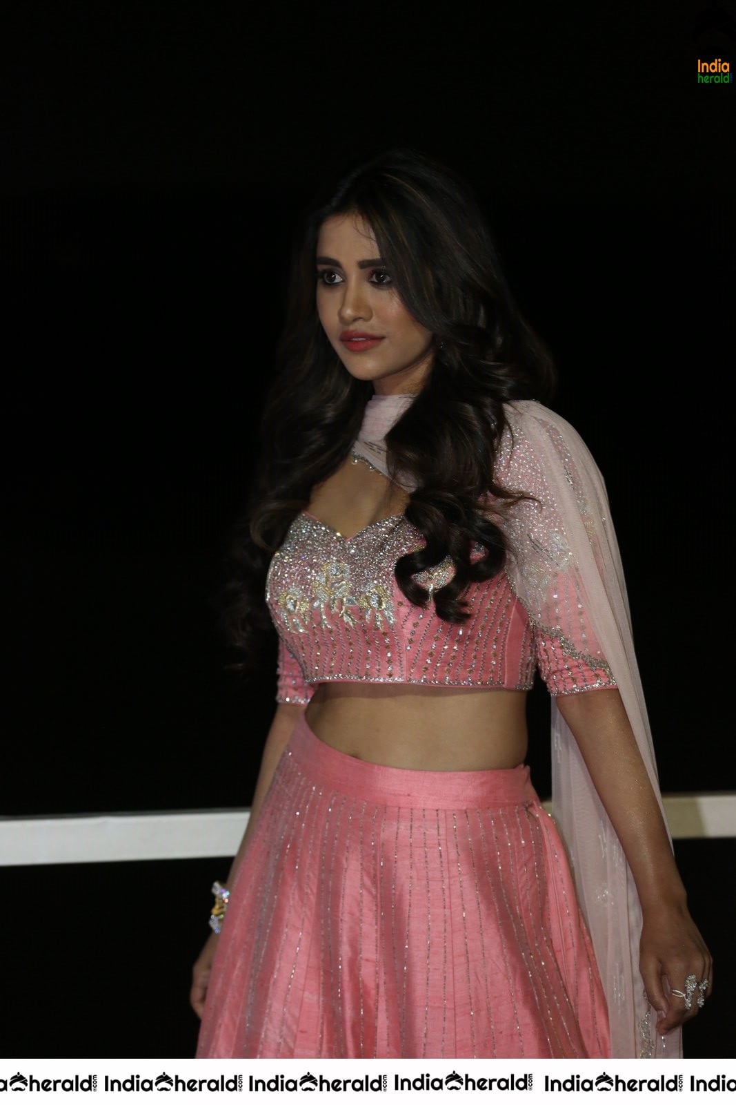 Nabha Natesh Looking Super Sexy in Waist Revealing Attire Set 1