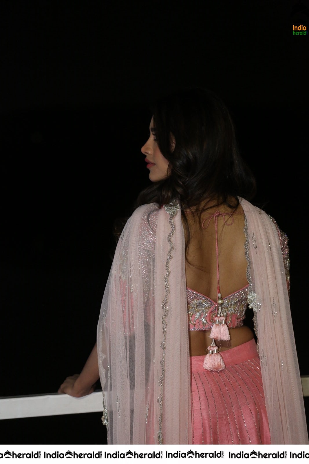 Nabha Natesh Looking Super Sexy in Waist Revealing Attire Set 1