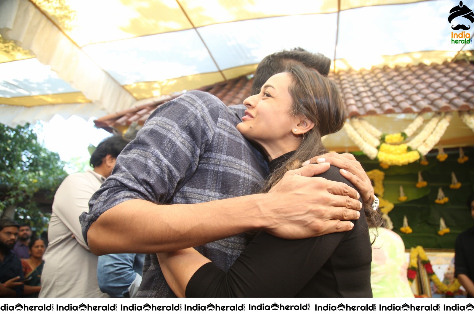 Namrata Shirodkar gets Hugged and a Warm Welcome