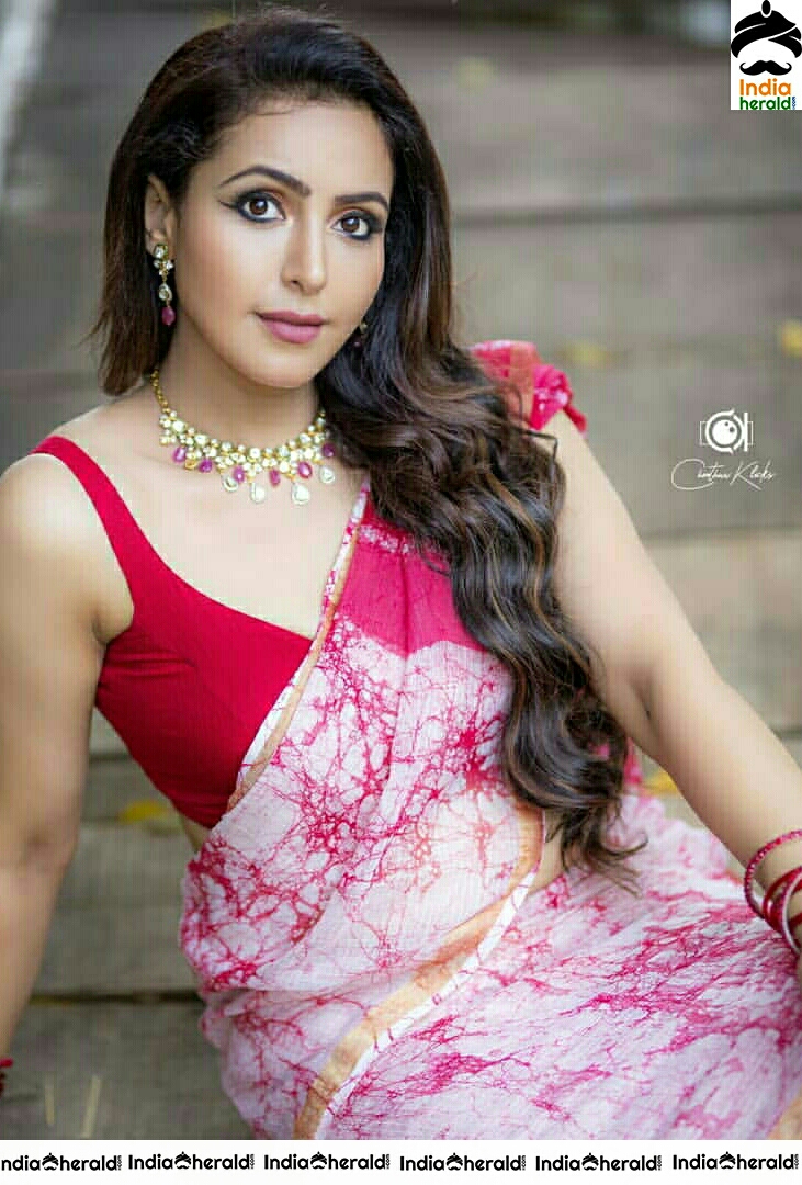 Nandini Rai Latest Hot Saree Stills