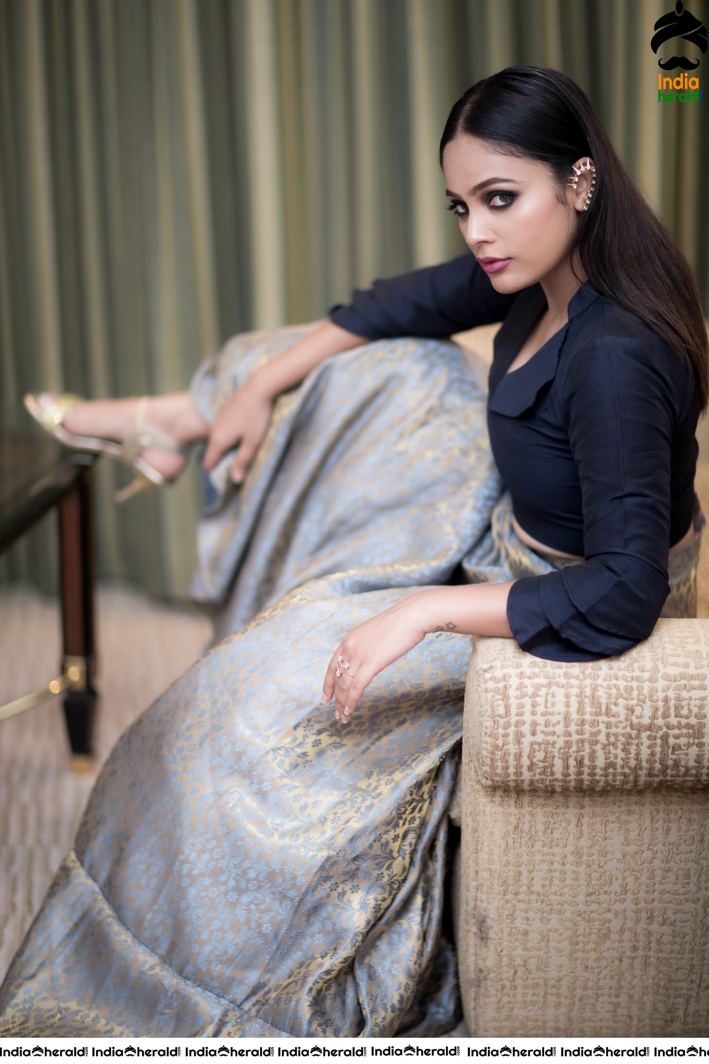 Nandita Swetha New Photos in Tight Black Dress