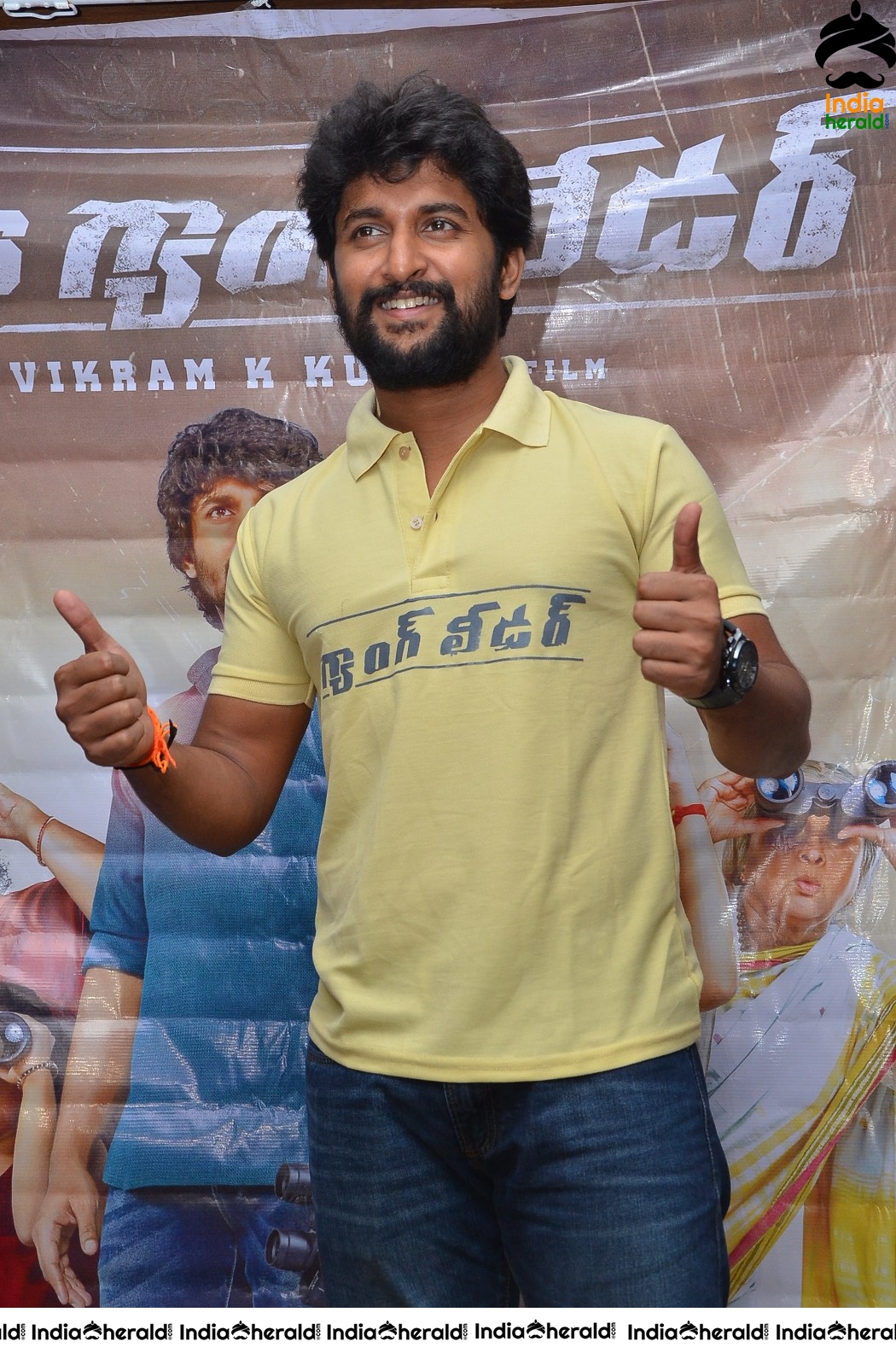 Nani At Gang Leader Press Meet In Rajmundry Set 2