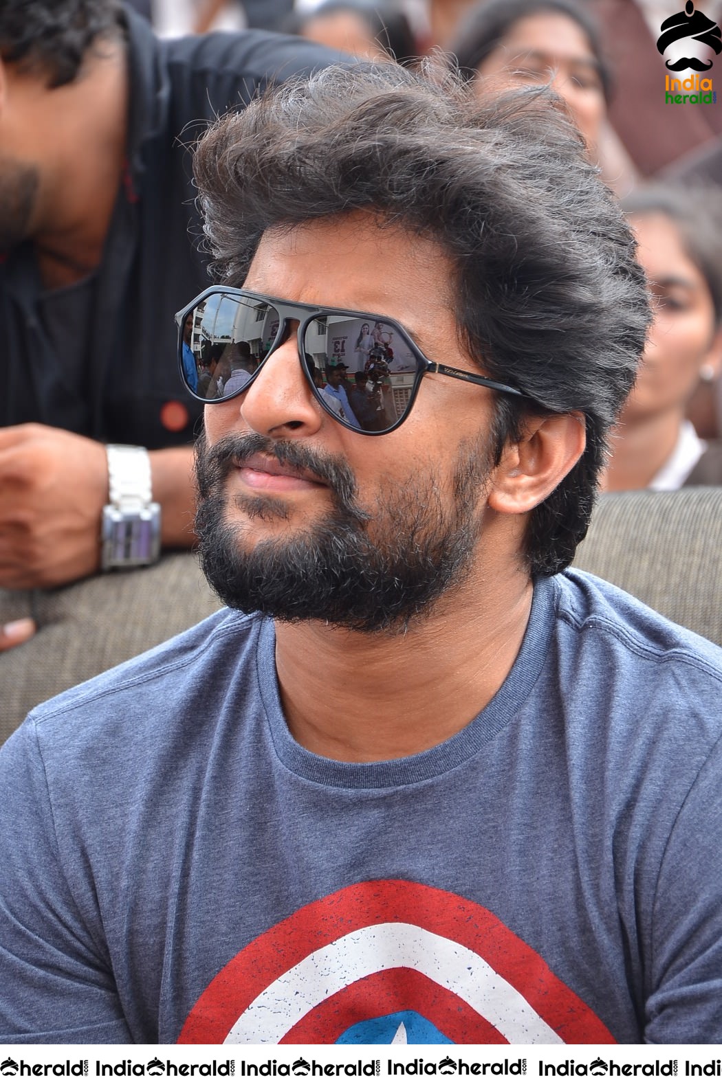 Nani Promoting Gang Leader movie at VVIT College Set 2