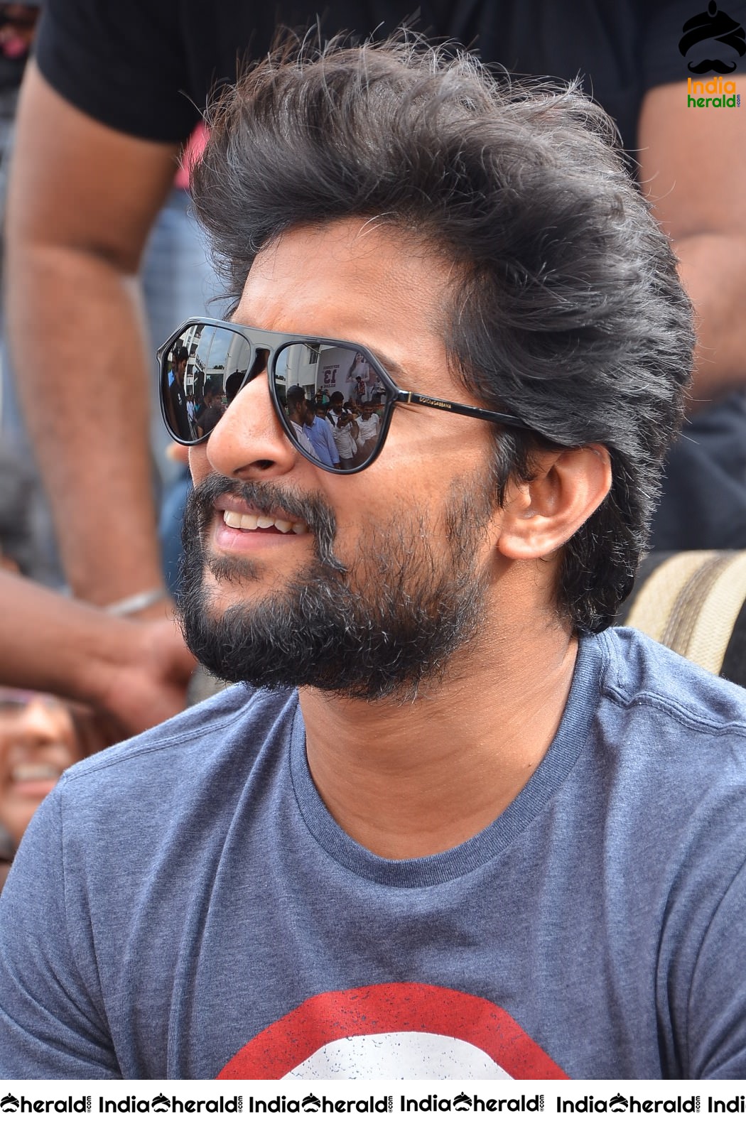 Nani Promoting Gang Leader movie at VVIT College Set 2