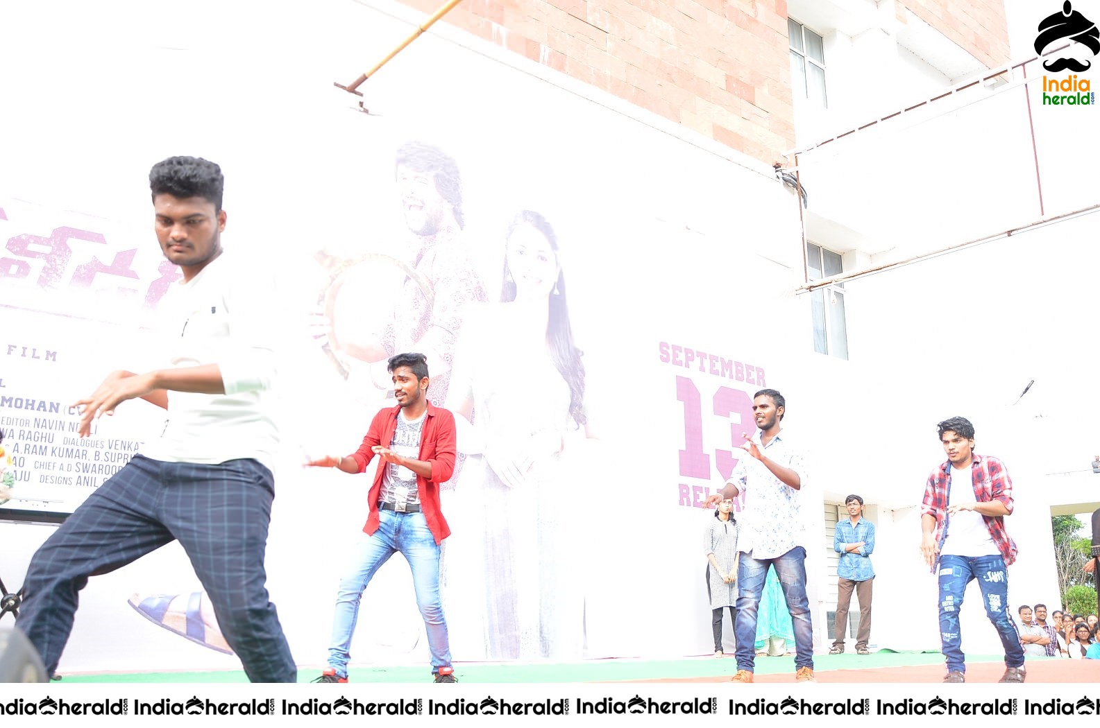 Nani Promoting Gang Leader movie at VVIT College Set 2