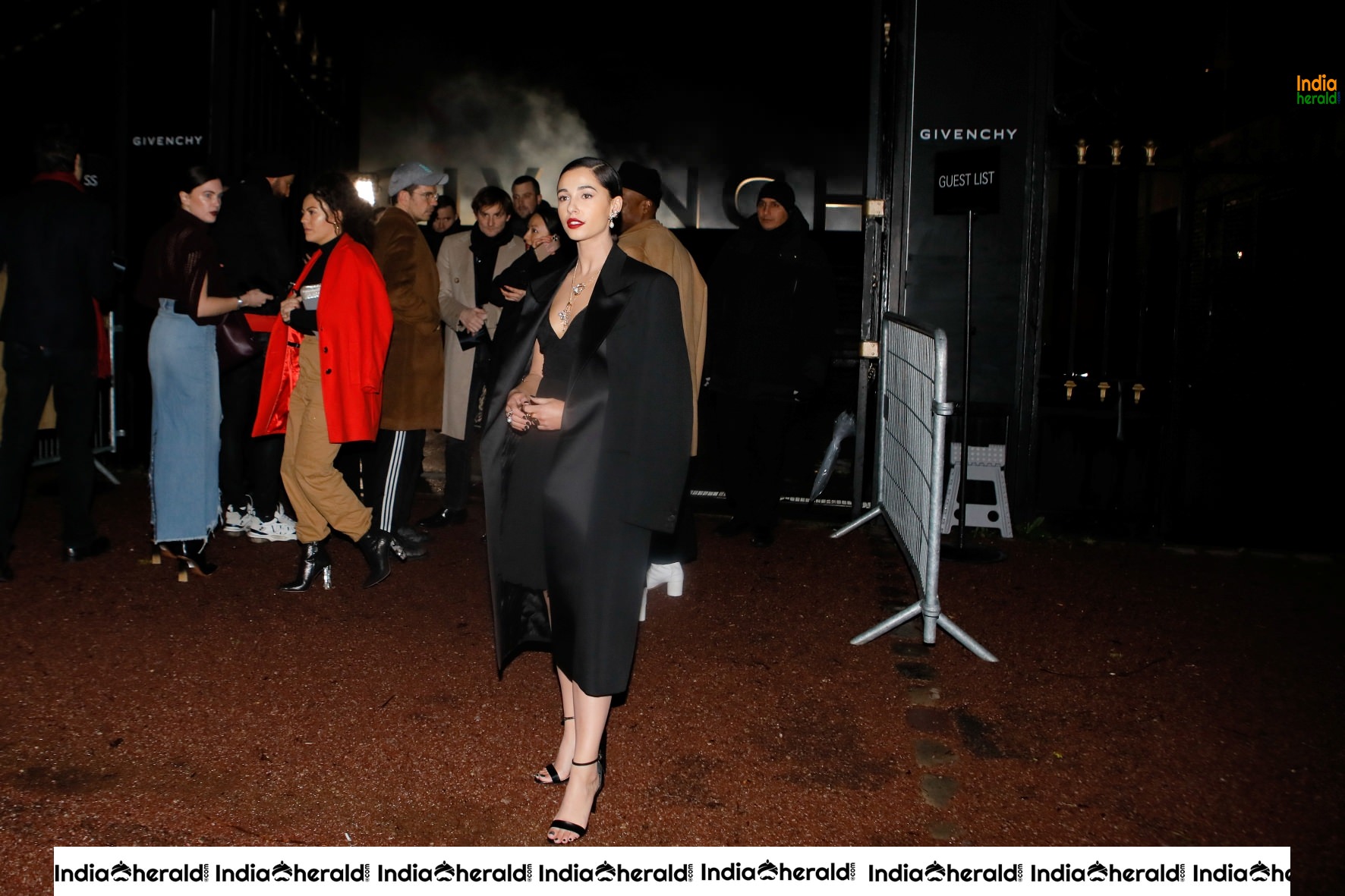 Naomi Scott during Givenchy Show at Paris Fashion Week in Paris