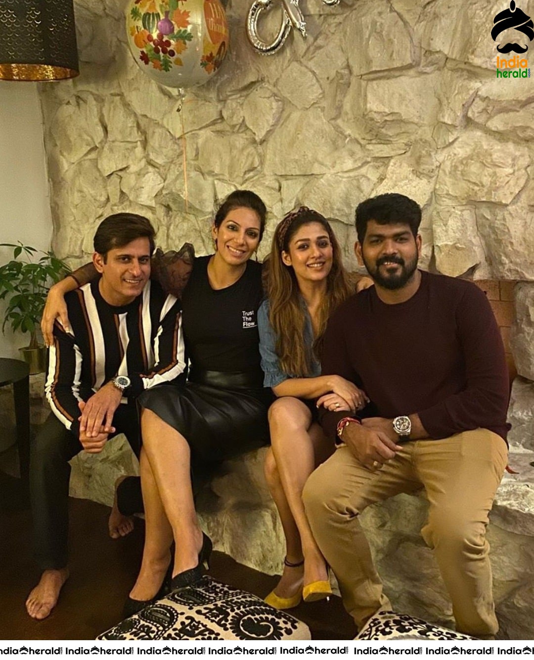 Nayantara and Vignesh Shivn enjoying Thanksgiving Dinner with friends in California