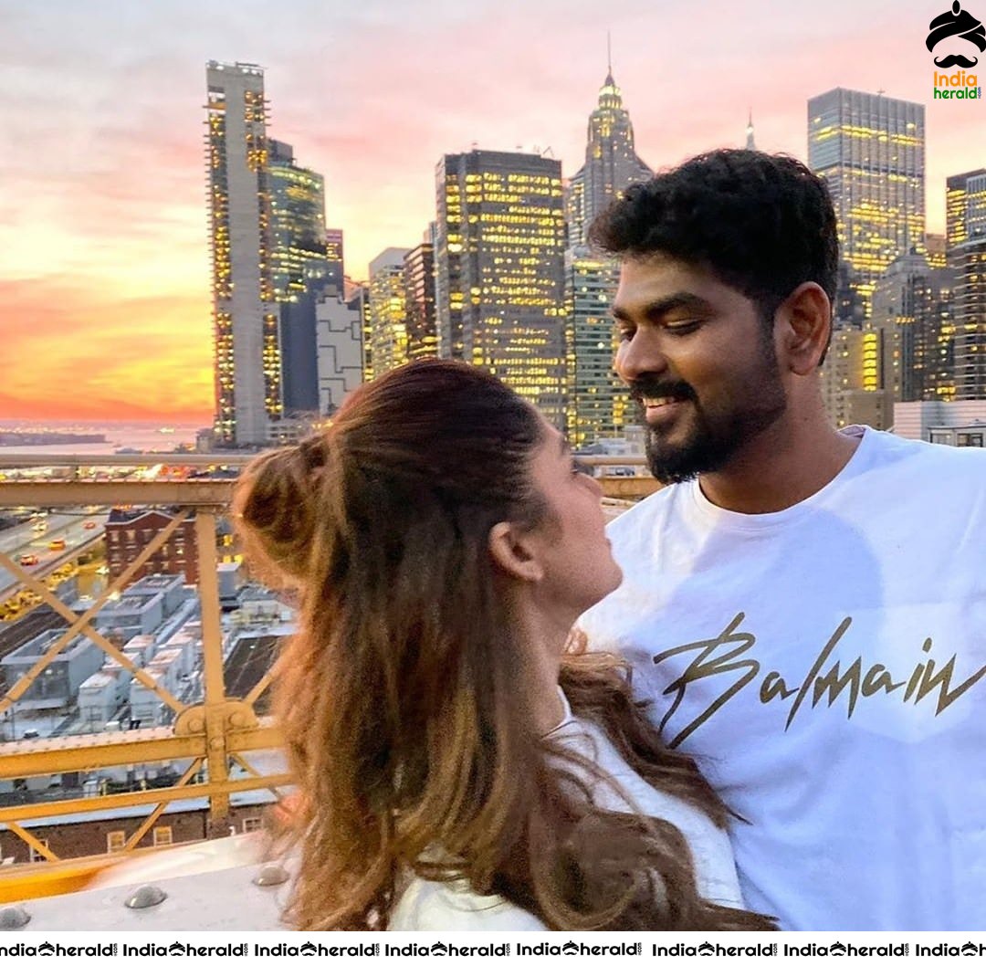 Nayantara celebrated her Birthday with boyfriend Vignesh at New York