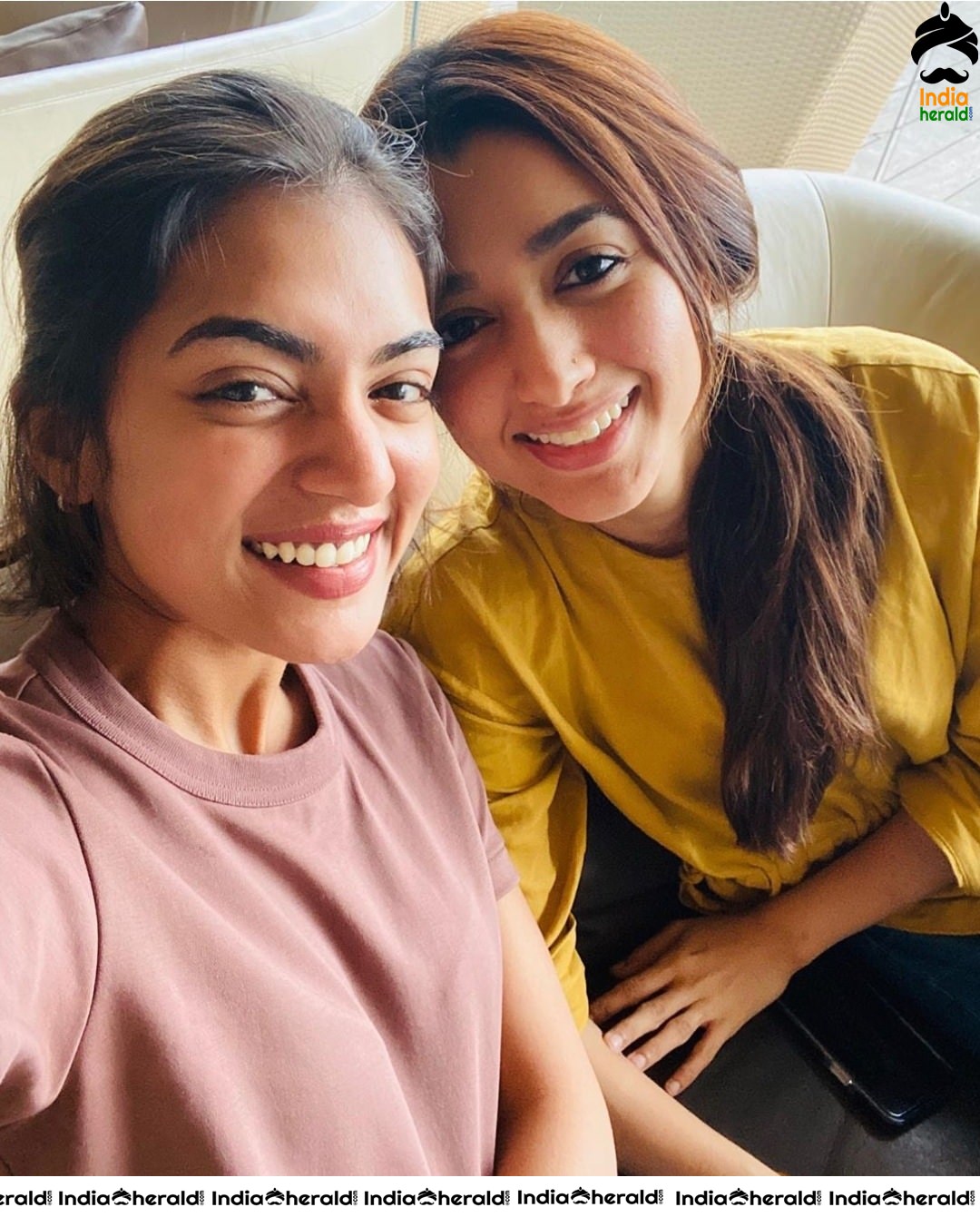 Nazriya Nazim Cute Photos with Amaal Salmaan